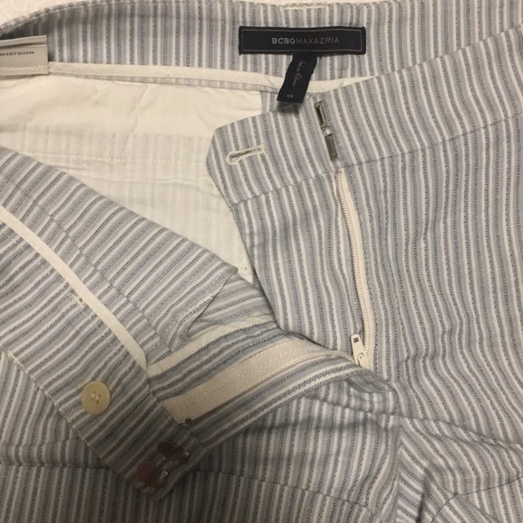 Blue and white stripe shorts - Picture 2 of 4